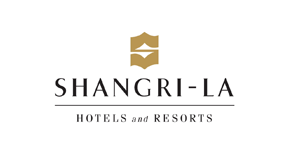 SHANGRI-LA品牌logo設計_五星級酒店品牌設計、SHANGRI-LA酒店vi設計、酒店標志設計、高級酒店標識設計      